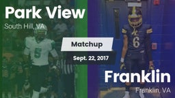 Matchup: Park View High vs. Franklin  2017