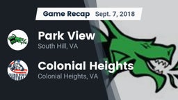 Recap: Park View  vs. Colonial Heights  2018