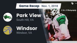 Recap: Park View  vs. Windsor  2018