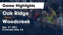 Oak Ridge  vs Woodcreek  Game Highlights - Dec. 21, 2021
