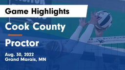 Cook County  vs Proctor  Game Highlights - Aug. 30, 2022