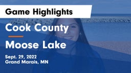 Cook County  vs Moose Lake Game Highlights - Sept. 29, 2022