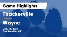 Thackerville  vs Wayne  Game Highlights - Dec. 11, 2021