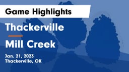 Thackerville  vs Mill Creek  Game Highlights - Jan. 21, 2023