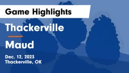 Thackerville  vs Maud  Game Highlights - Dec. 12, 2023