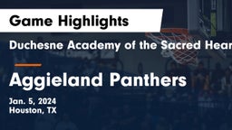 Duchesne Academy of the Sacred Heart vs Aggieland Panthers Game Highlights - Jan. 5, 2024
