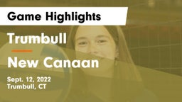 Trumbull  vs New Canaan  Game Highlights - Sept. 12, 2022