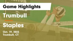 Trumbull  vs Staples Game Highlights - Oct. 19, 2023
