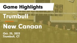 Trumbull  vs New Canaan  Game Highlights - Oct. 25, 2023