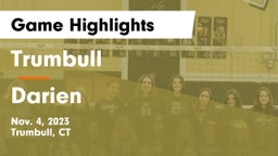 Trumbull  vs Darien  Game Highlights - Nov. 4, 2023