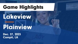 Lakeview  vs Plainview  Game Highlights - Dec. 27, 2023