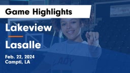 Lakeview  vs Lasalle  Game Highlights - Feb. 22, 2024