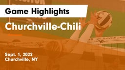 Churchville-Chili  Game Highlights - Sept. 1, 2022