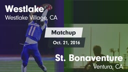 Matchup: Westlake  vs. St. Bonaventure  2016