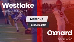 Matchup: Westlake  vs. Oxnard  2017