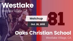 Matchup: Westlake  vs. Oaks Christian School 2018