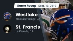 Recap: Westlake  vs. St. Francis  2019