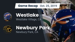 Recap: Westlake  vs. Newbury Park  2019