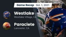 Recap: Westlake  vs. Paraclete  2021