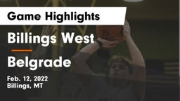 Billings West  vs Belgrade Game Highlights - Feb. 12, 2022