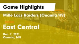 Mille Lacs Raiders (Onamia HS) vs East Central  Game Highlights - Dec. 7, 2021