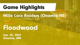 Mille Lacs Raiders (Onamia HS) vs Floodwood  Game Highlights - Jan. 25, 2022