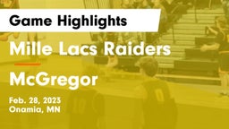 Mille Lacs Raiders vs McGregor  Game Highlights - Feb. 28, 2023