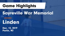 Sayreville War Memorial  vs Linden  Game Highlights - Dec. 12, 2019