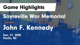 Sayreville War Memorial  vs John F. Kennedy  Game Highlights - Jan. 21, 2020
