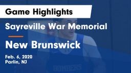 Sayreville War Memorial  vs New Brunswick  Game Highlights - Feb. 6, 2020