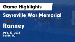 Sayreville War Memorial  vs Ranney  Game Highlights - Dec. 27, 2021