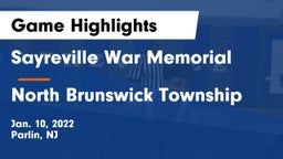 Sayreville War Memorial  vs North Brunswick Township  Game Highlights - Jan. 10, 2022
