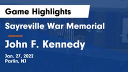 Sayreville War Memorial  vs John F. Kennedy  Game Highlights - Jan. 27, 2022