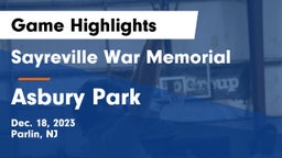 Sayreville War Memorial  vs Asbury Park  Game Highlights - Dec. 18, 2023