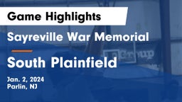 Sayreville War Memorial  vs South Plainfield  Game Highlights - Jan. 2, 2024