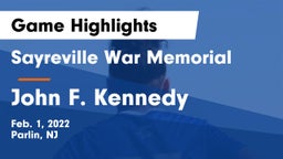 Sayreville War Memorial  vs John F. Kennedy  Game Highlights - Feb. 1, 2022