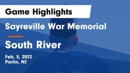 Sayreville War Memorial  vs South River  Game Highlights - Feb. 5, 2022