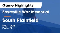Sayreville War Memorial  vs South Plainfield  Game Highlights - Feb. 7, 2022