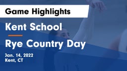 Kent School vs Rye Country Day Game Highlights - Jan. 14, 2022
