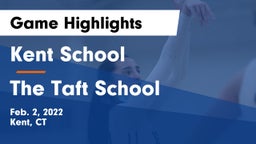 Kent School vs The Taft School Game Highlights - Feb. 2, 2022