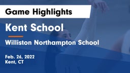 Kent School vs Williston Northampton School Game Highlights - Feb. 26, 2022