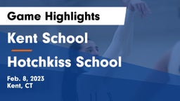Kent School vs Hotchkiss School Game Highlights - Feb. 8, 2023