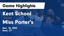 Kent School vs Miss Porter's  Game Highlights - Dec. 10, 2022