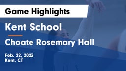 Kent School vs Choate Rosemary Hall  Game Highlights - Feb. 22, 2023