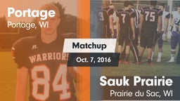Matchup: Portage  vs. Sauk Prairie  2016