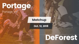 Matchup: Portage  vs. DeForest  2018