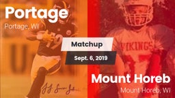 Matchup: Portage  vs. Mount Horeb  2019