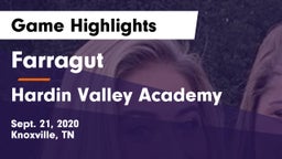 Farragut  vs Hardin Valley Academy Game Highlights - Sept. 21, 2020