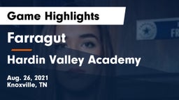 Farragut  vs Hardin Valley Academy Game Highlights - Aug. 26, 2021