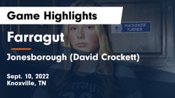 Farragut  vs Jonesborough (David Crockett) Game Highlights - Sept. 10, 2022